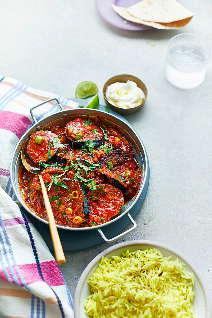 Aubergine curry