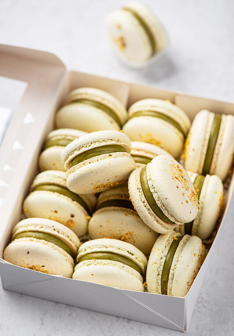 Pistachio Macarons