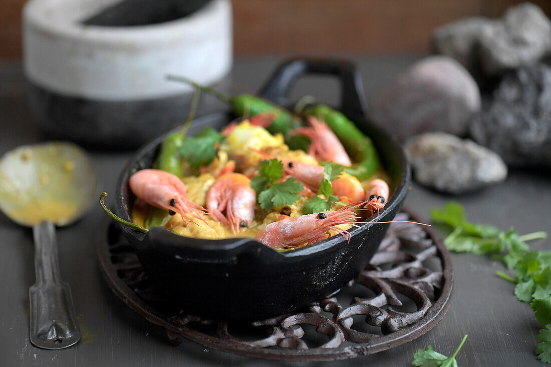 Seafood stew from Goa, India