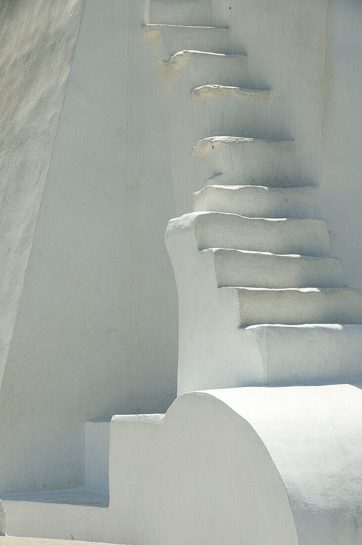 Typische Steinstufen, Insel Sifnos, Kykladen, Ägäis, Griechenland