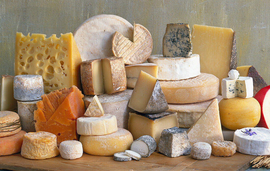 Käse aus verschiedenen europäischen Ländern