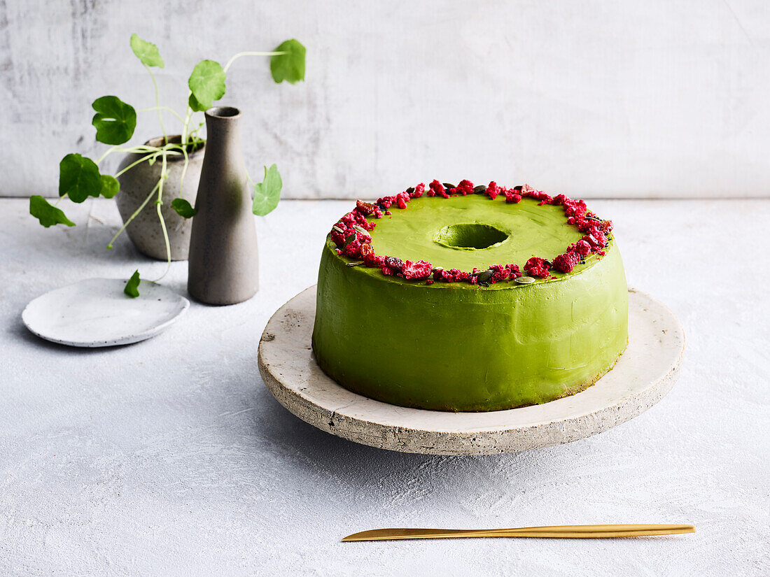 Matcha chiffon cake