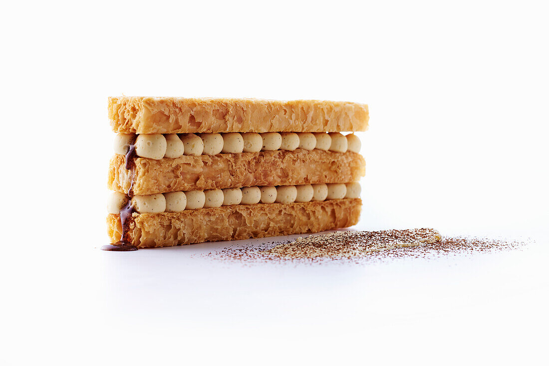 Mille Feuille with coffee cream