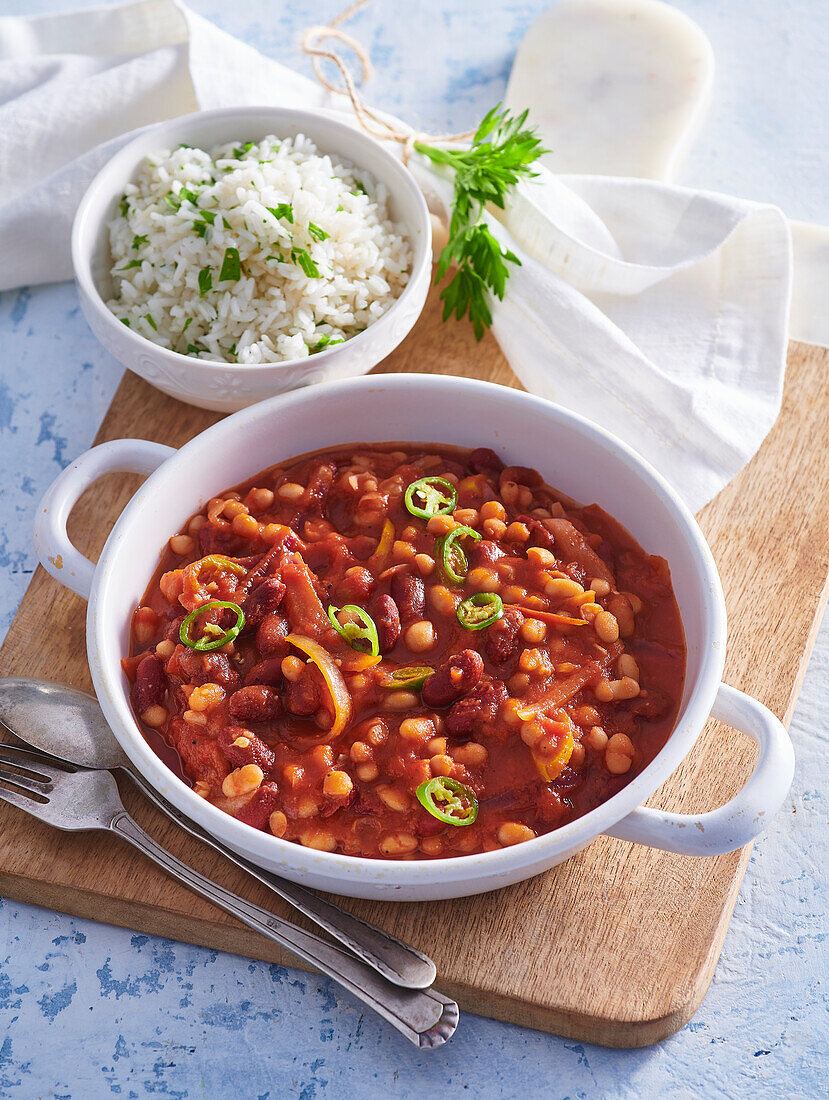 Spicy Mexican bean stew