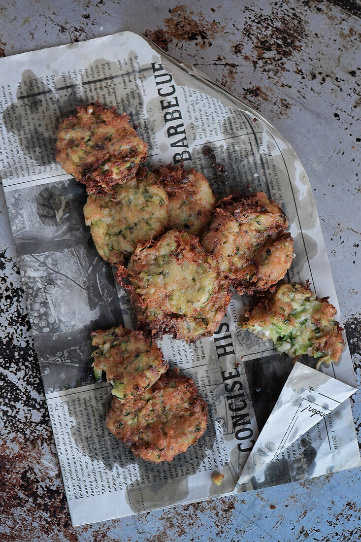 Kolokithokeft (Zucchinipuffer, Griechenland)