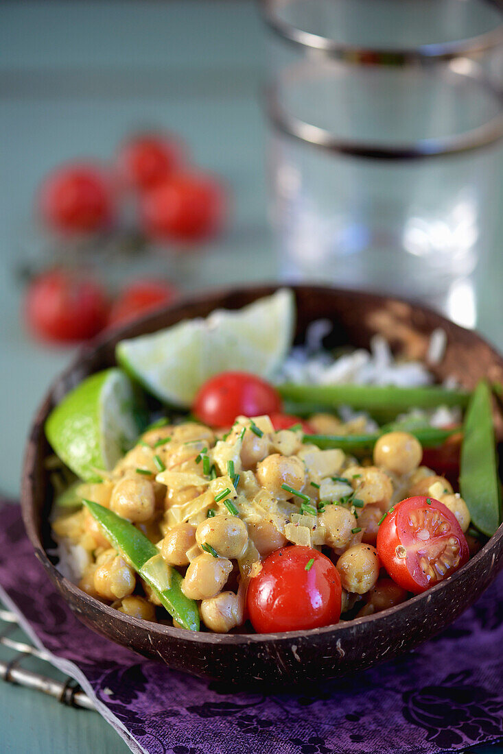 Veganes Kichererbsen-Curry