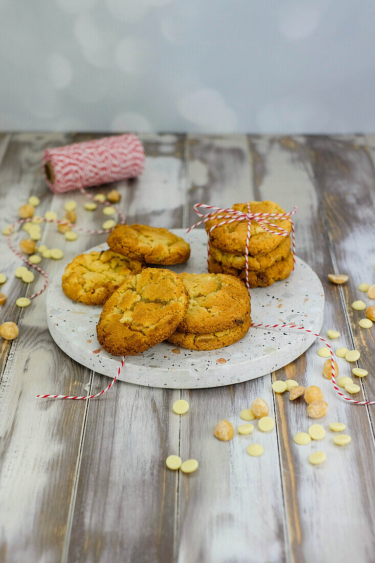 Chocolate macadamia biscuits