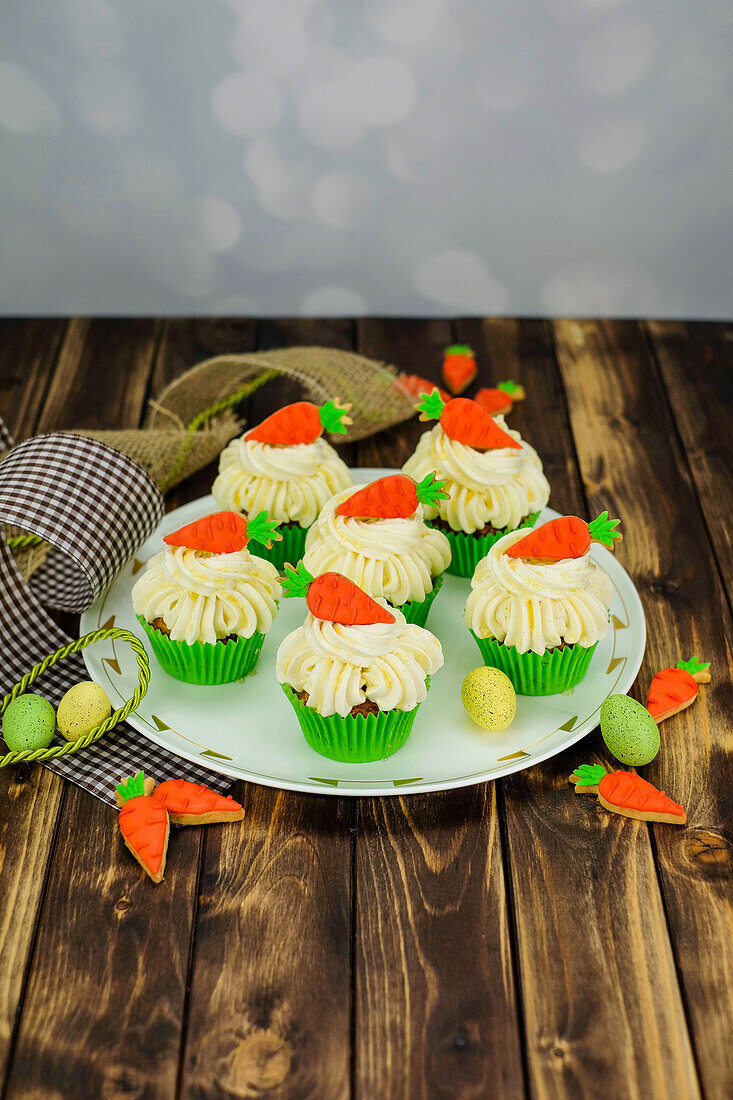 Vegane Karotten-Cupcakes