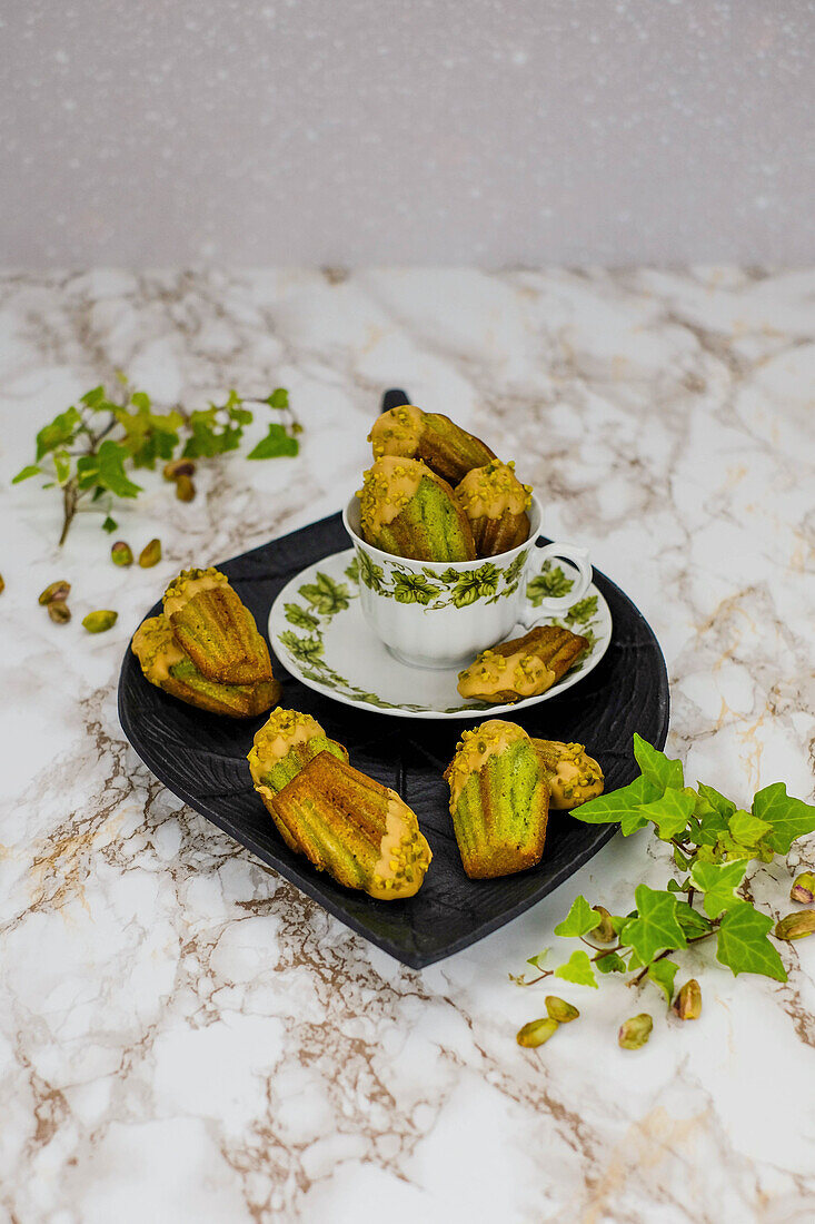 Pistachio Madeleines