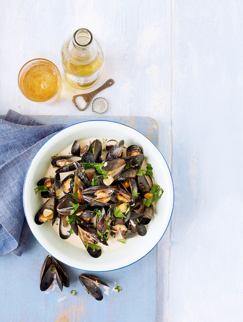 One Pot Mussels