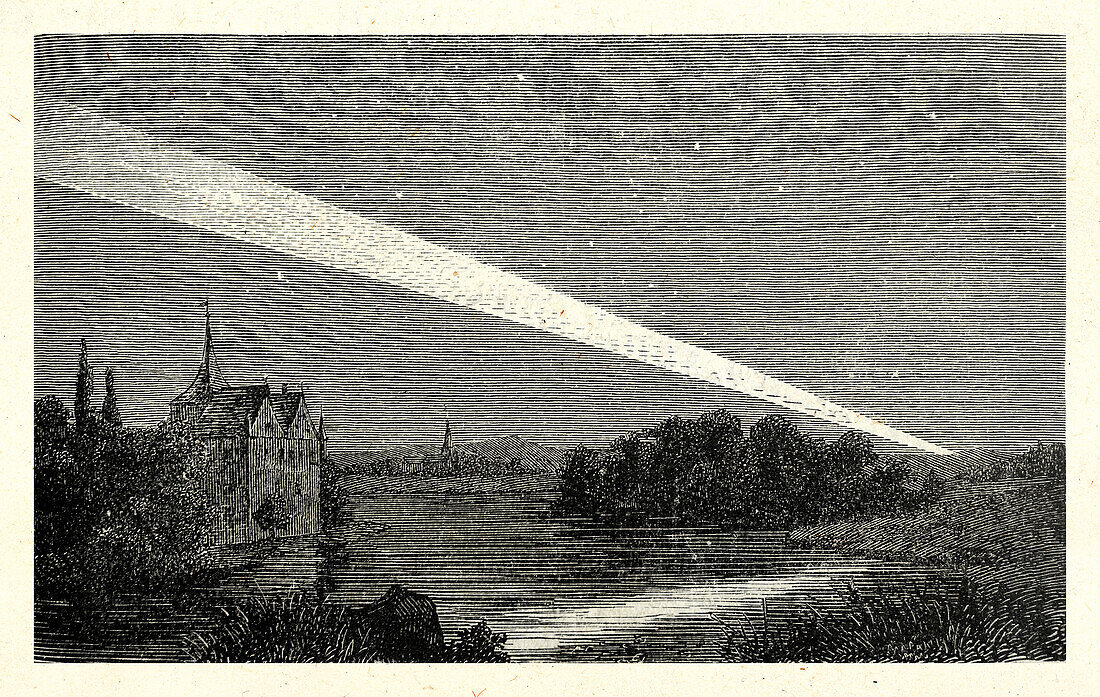 Great comet of 1843, illustration
