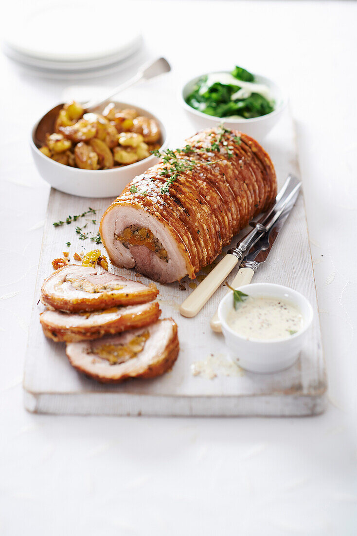 Festive pork roast