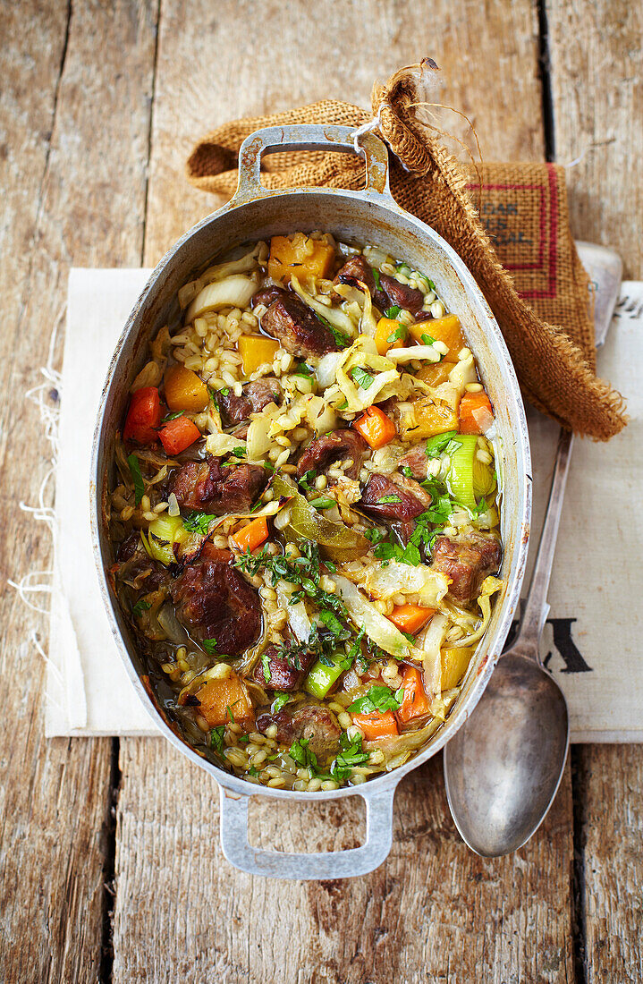 Scottish broth with vegetables