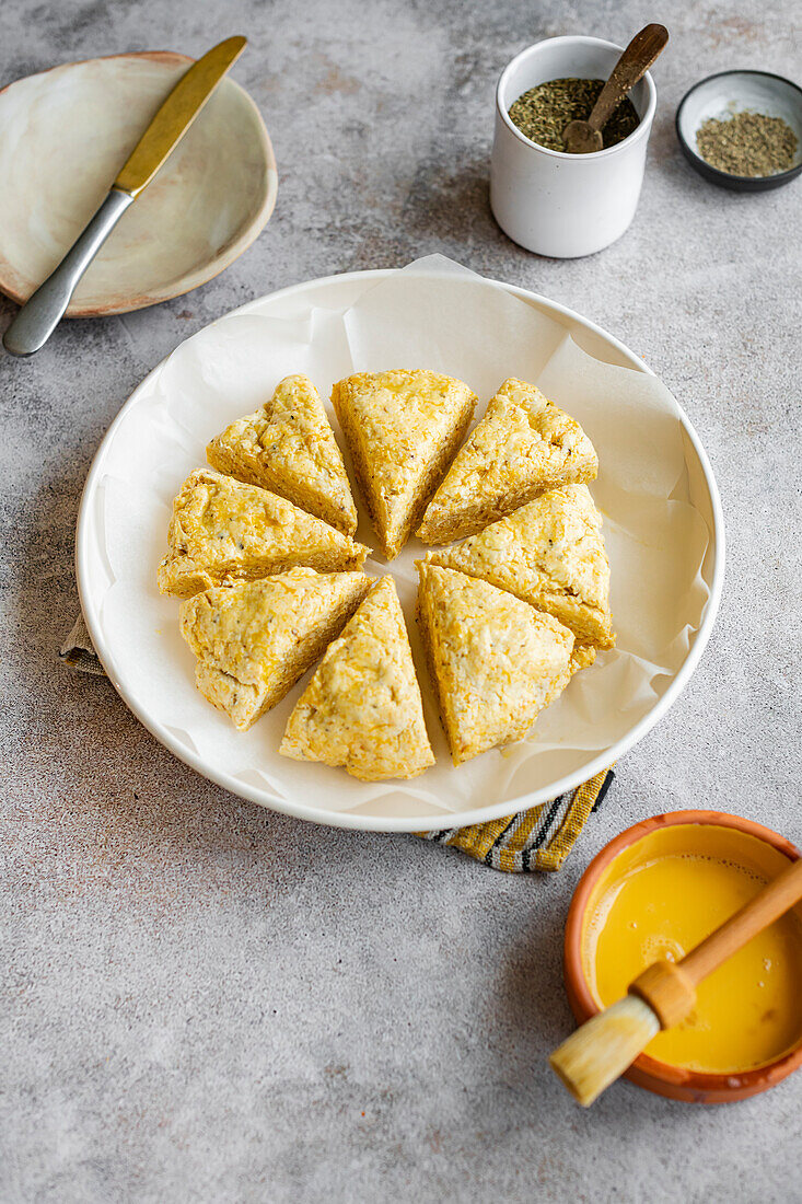 Butternusskürbis-Käse-Scones