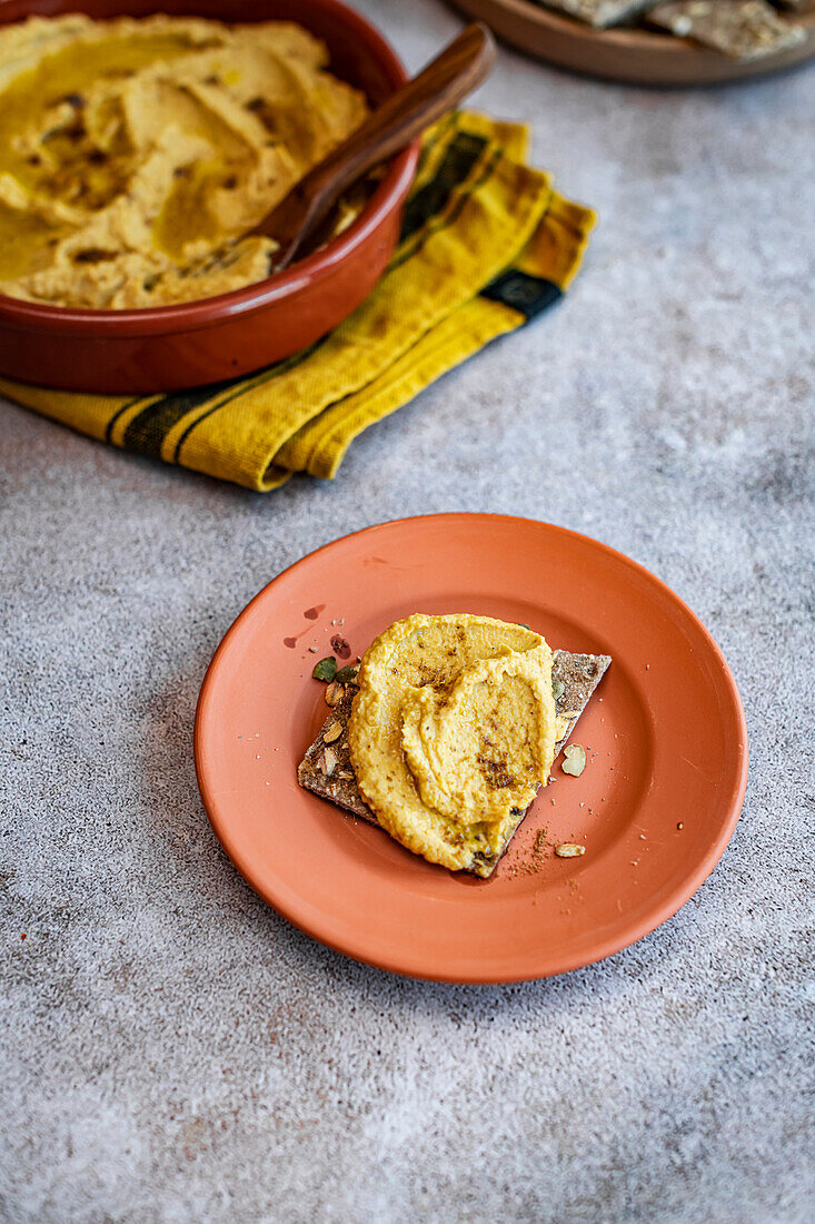 Butternusskürbis-Hummus