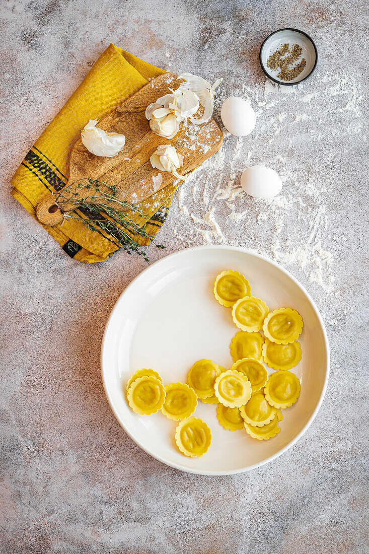 Butternut squash ravioli