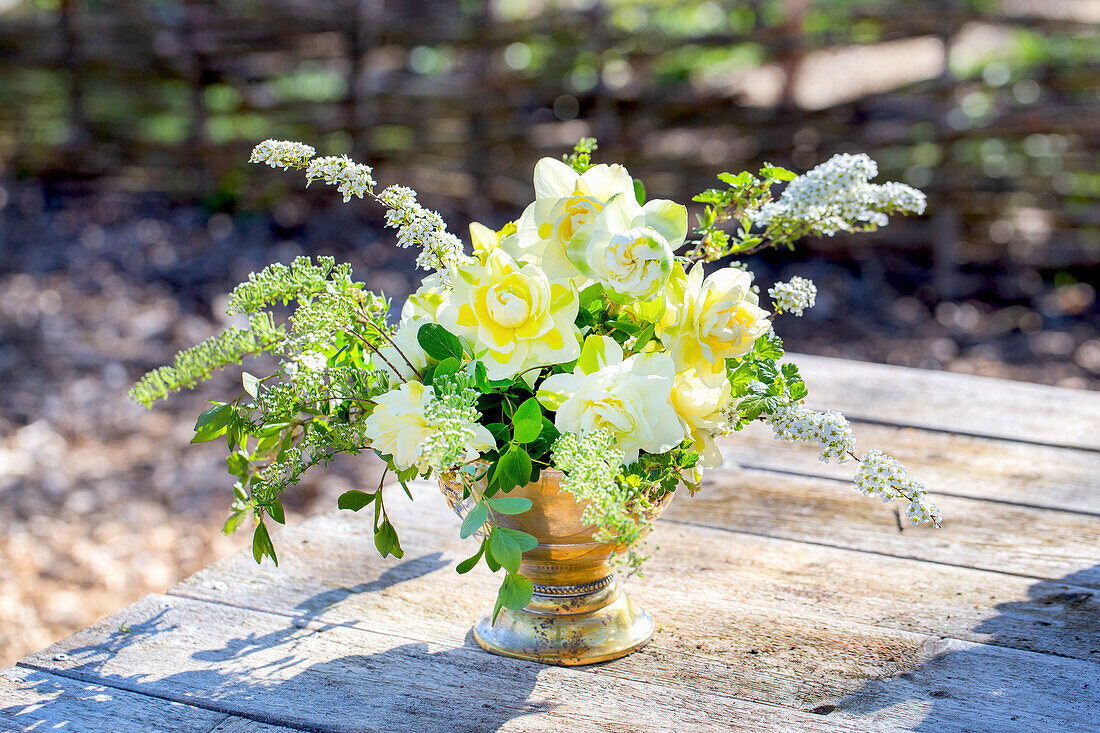 Bouquet of creamy white daffodils