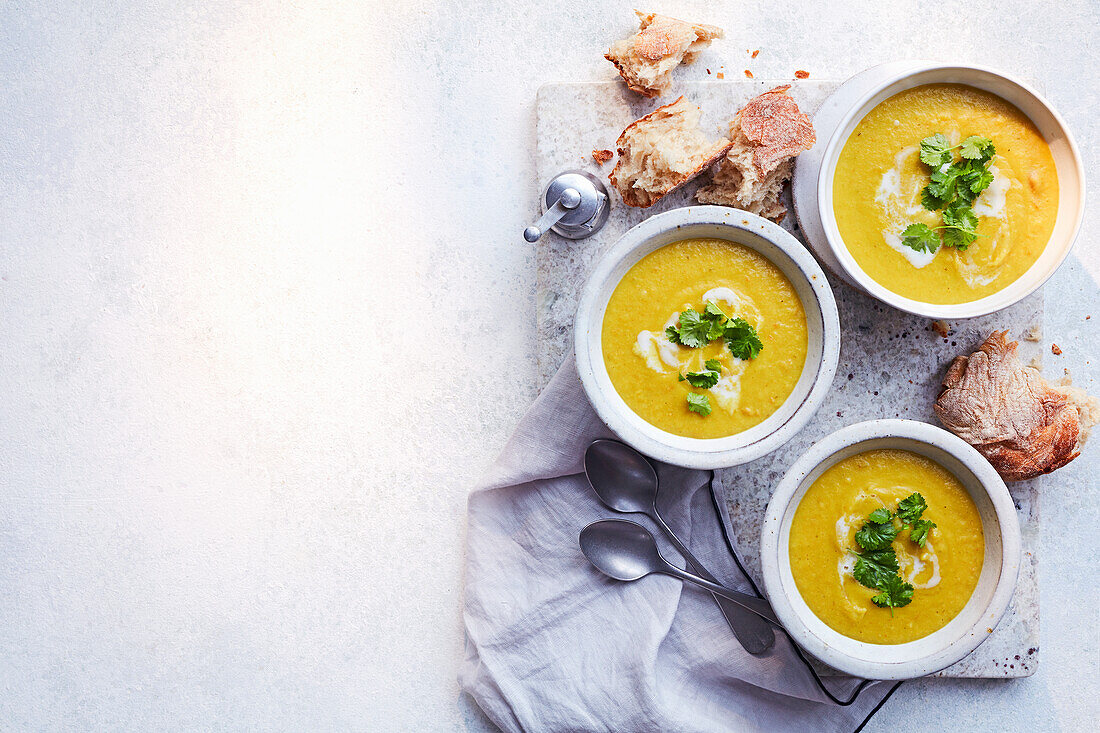 Cremige Kürbissuppe