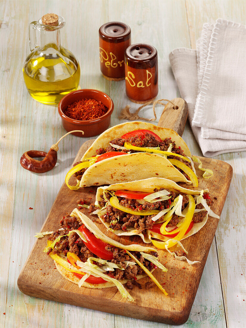 Ground beef tacos