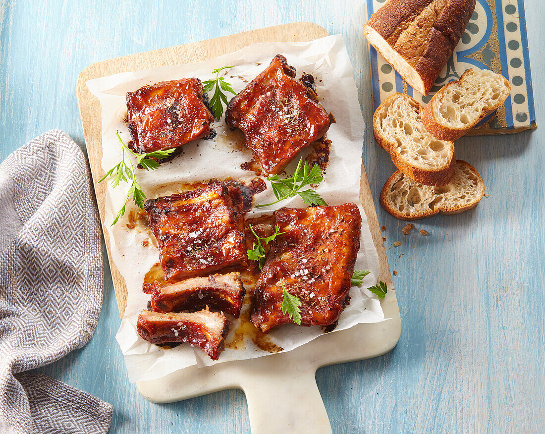 Barbecue pork ribs