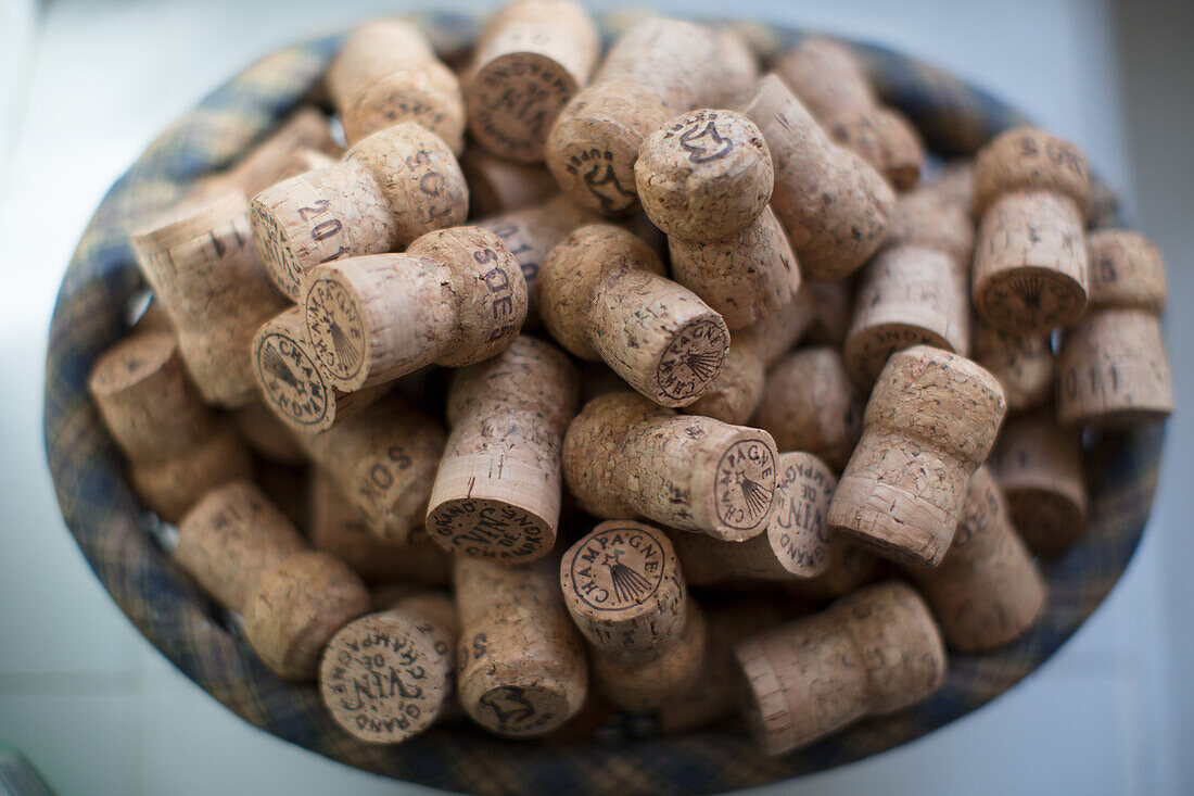 Lots of champagne corks