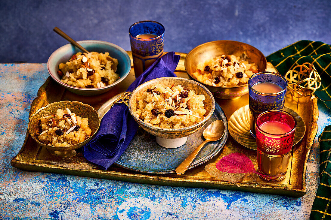 Suji Halwa (Indian semolina dessert)