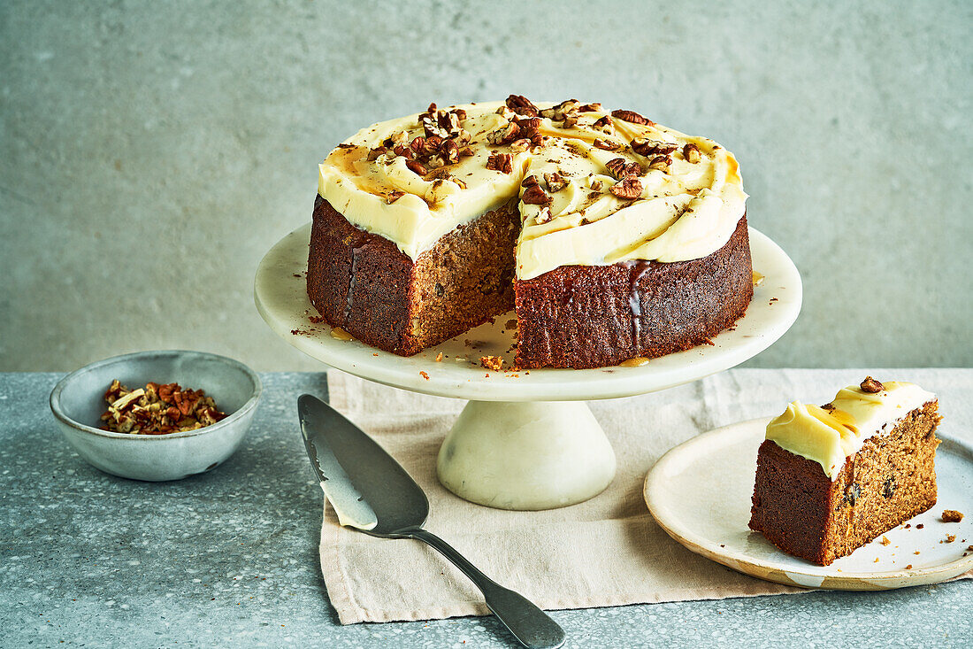 Sticky Pekannusskuchen