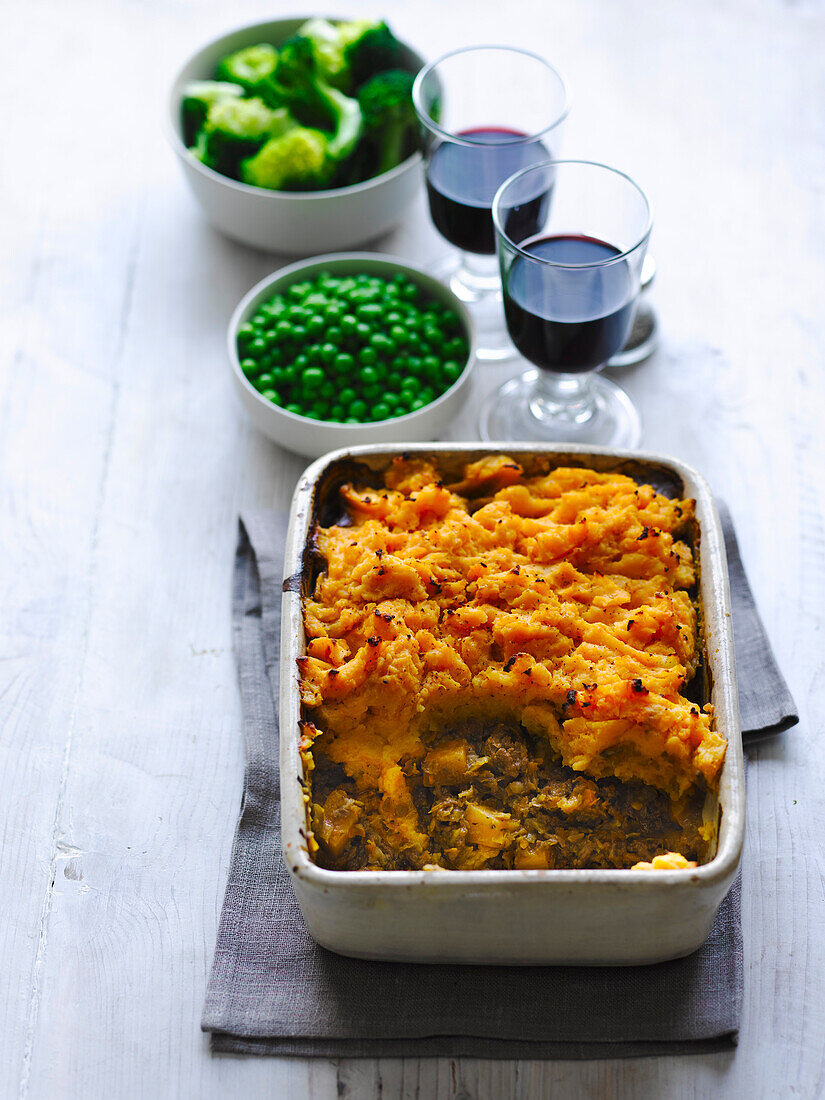 Shepherd's Pie mit Süßkartoffeln