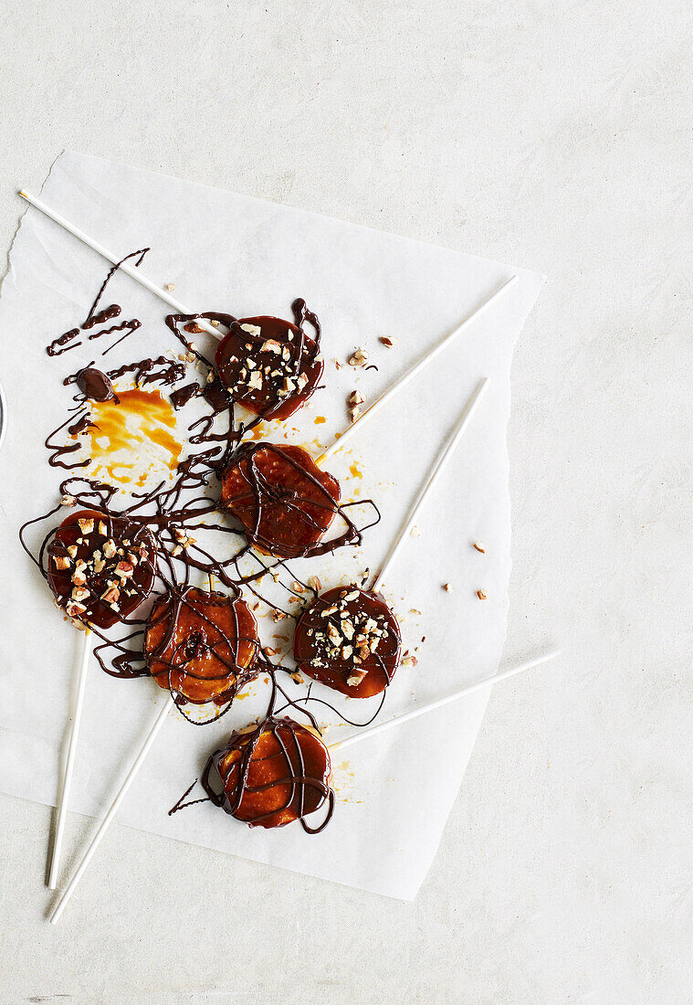 Toffee-Apfel-Pops