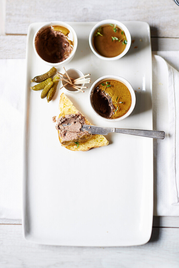 Liver parfait with Sauternes jelly