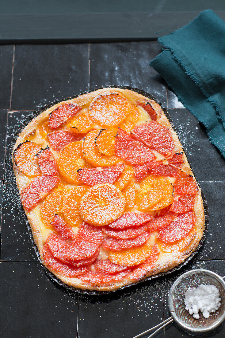 Grapefruit-Mandarinen Tarte