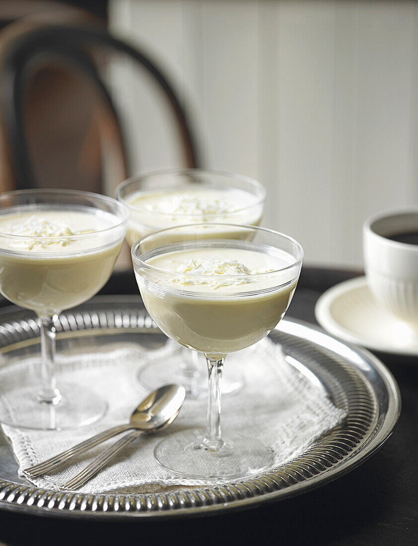 White Chocolate Cardamom Mousse