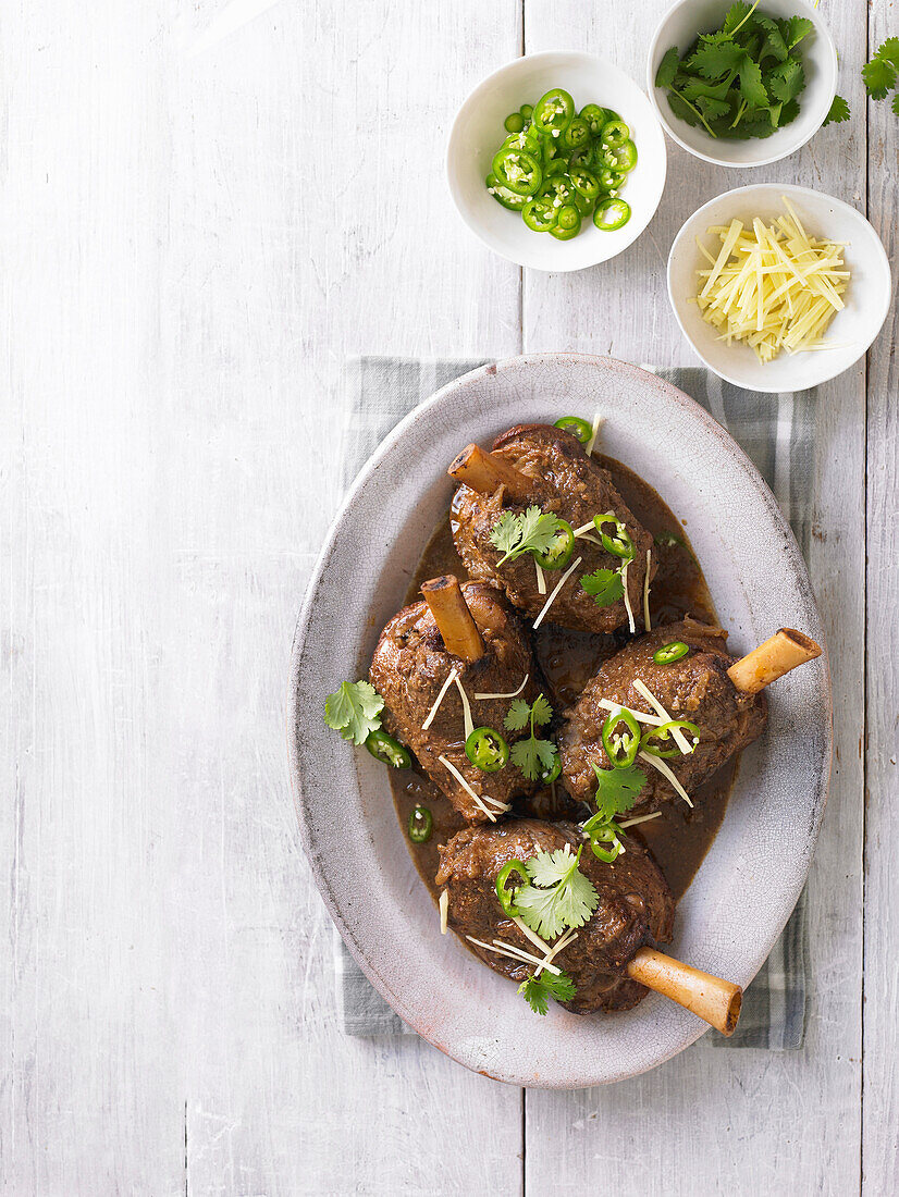 Braised lamb shanks 'Nihari’