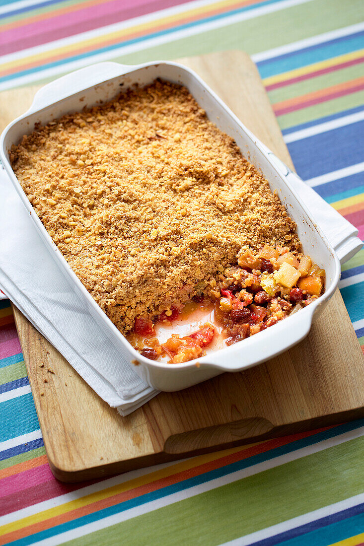 Knuspriger Herbst-Crumble