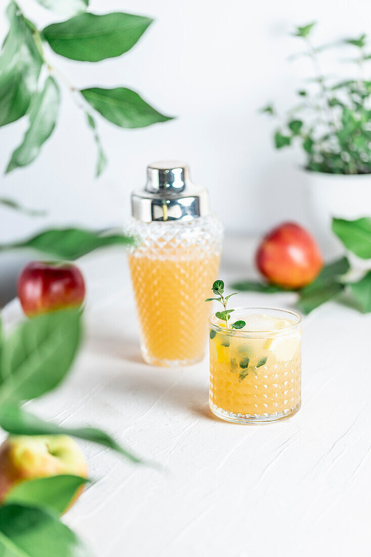 Apple spritzer with gin