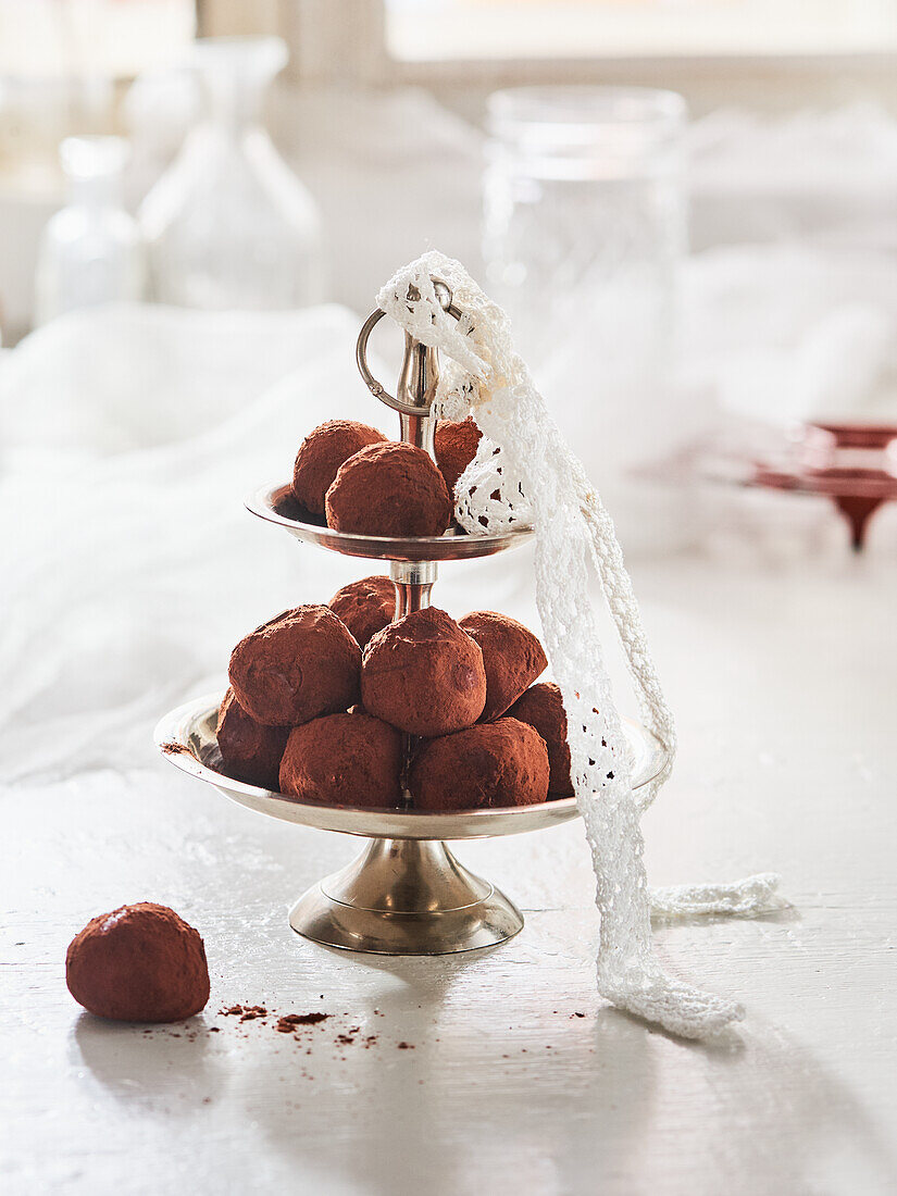 Raspberry truffles