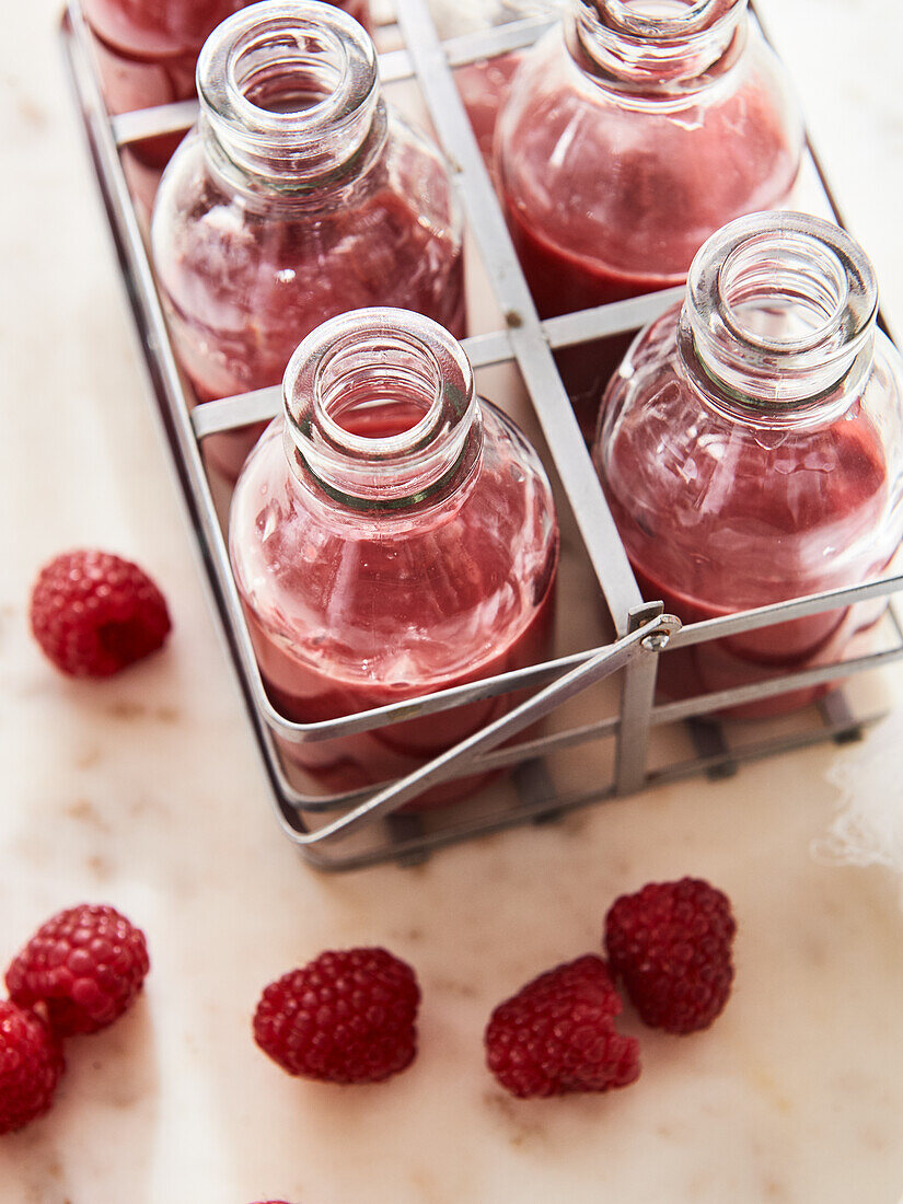 Raspberry smoothies