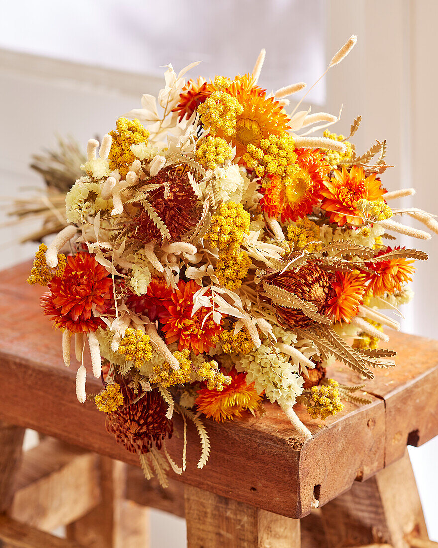 Dried flowers bouquet