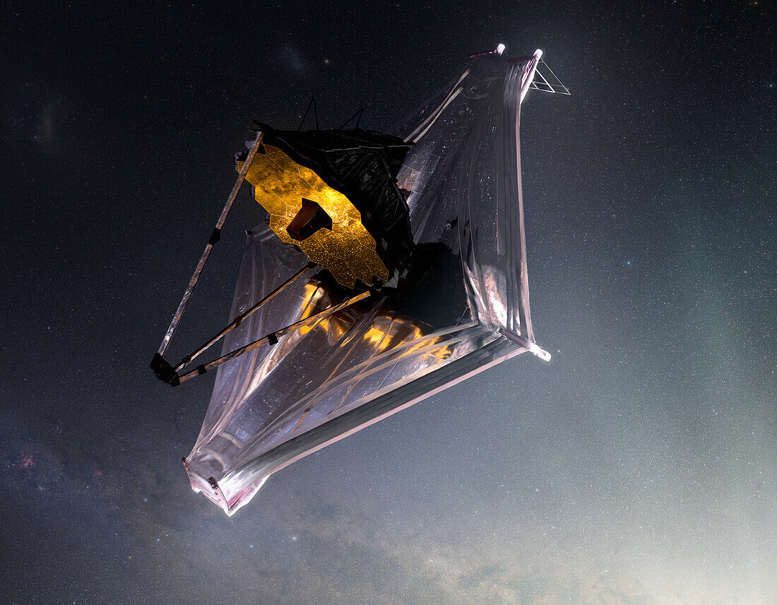 James Webb Space Telescope, conceptual illustration