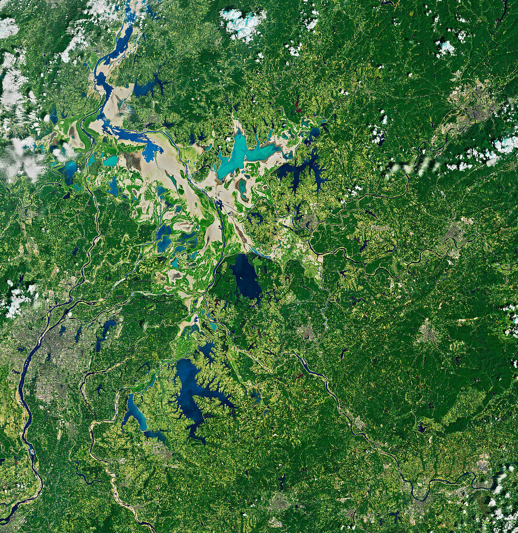 Poyang Lake, China, satellite image