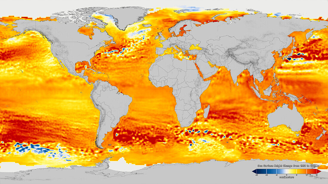 Global sea level rise, 1992-2019