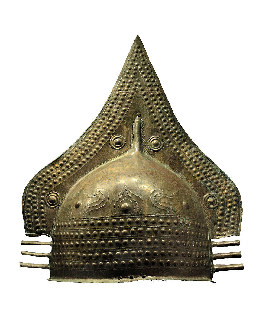 Bronze Etruscan helmet