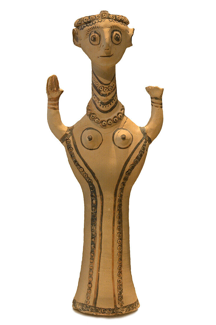 Mycenaean terracotta female figurine