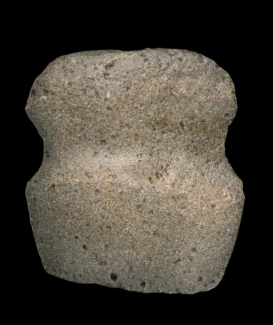 Throat of an axe made of basalt