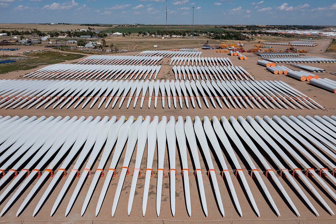 Wind Power Component Distribution Center, aerial photograph