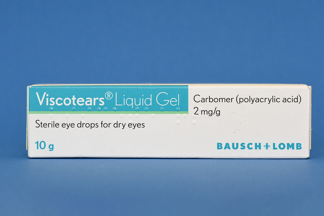 Liquid gel eye drops