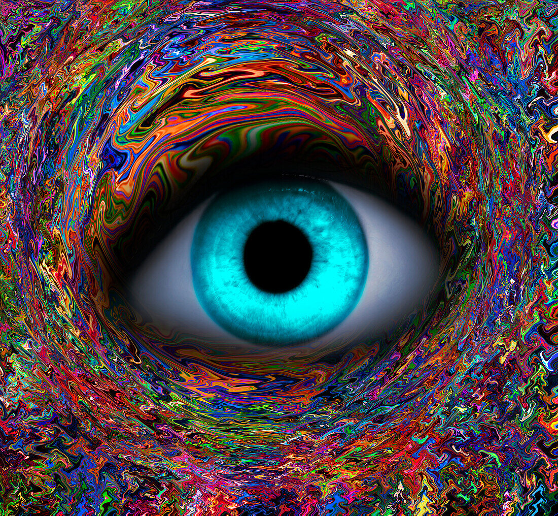 Eye, abstract illustration