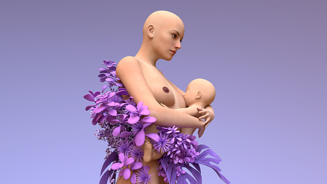 Breastfeeding, illustration