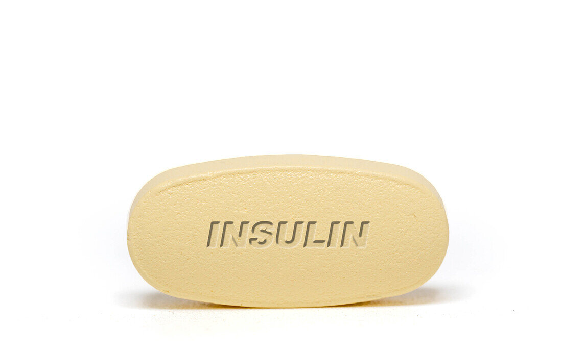 Insulin pill, conceptual image