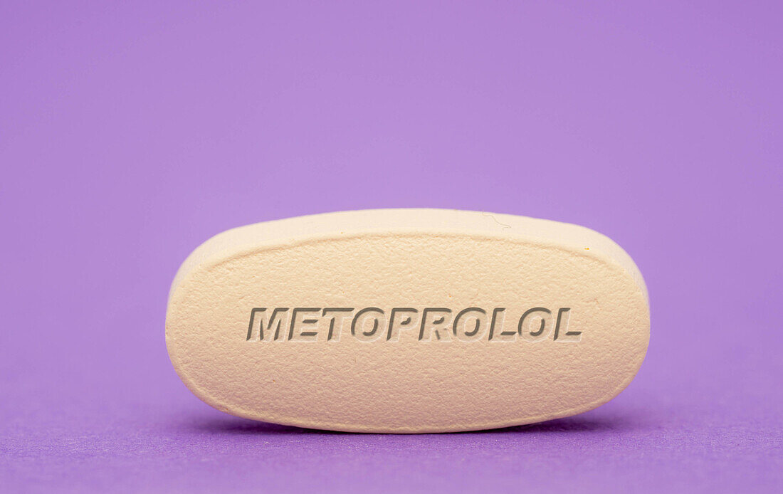 Metoprolol pill, conceptual image